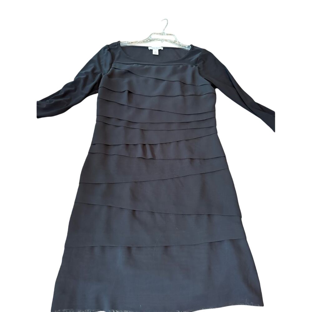 White House black market size medium black knee length dress. Stretchy